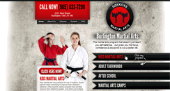 Desktop Screenshot of burlingtonkarate.ca